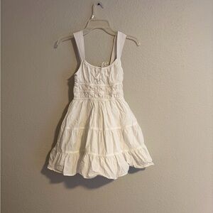 Sunday Best White Tiered Mini Dress